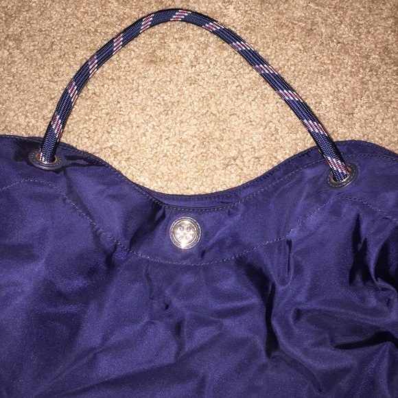 Tory Burch Nylon Cinched tote in Blue - Picture 2 of 4
